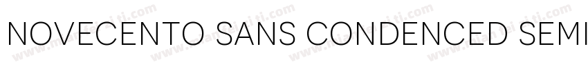 novecento sans condenced semibold字体转换